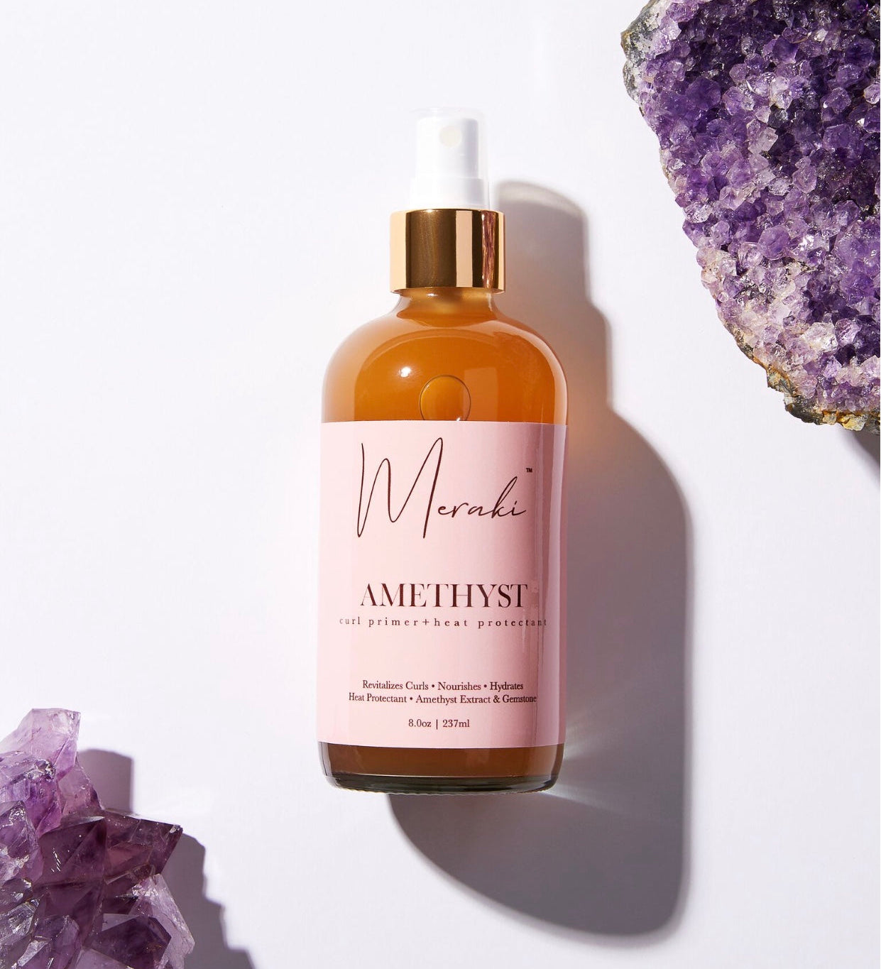 Key Ingredients for Curlies: Marine Botanicals and Bamboo Featured in Meraki Amethyst Curl Primer